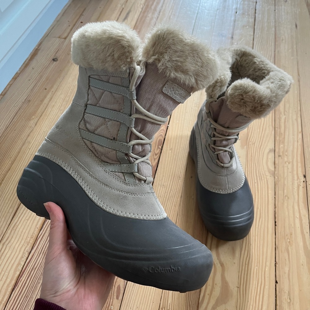 Columbia Loveland Omni-Heat Women's Winter Boots Shale Grey BL1519-027 Size 8